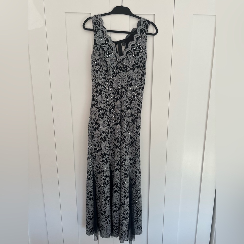 Long Black sequin Dress - Fall Wedding Guest dress